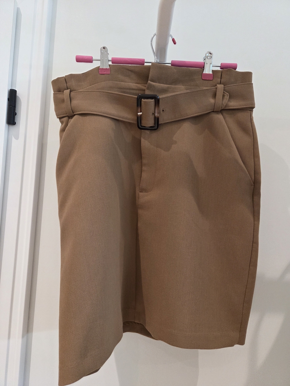 Banana Republic Belted Mini Skirt in Camel Brown Size 12 Like New
